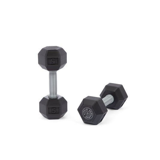 Little Spotters Black Dumbbell Rattle Set